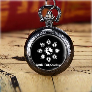 九宝乐队周边金属摇滚创意周边青少年怀表项链表个性礼物表