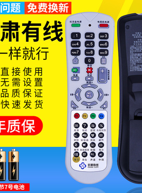 PZ适用甘肃有线广电数字机顶盒遥控器DVC-5028h天水九洲RMC-C245通用华数数字机顶盒DVB-C516A飞越数字FY-06A