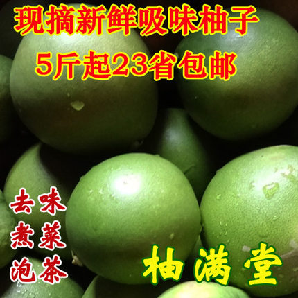 包邮现摘去味小柚子新鲜沙田柚子皮新房装修祛味新车除味空气净化