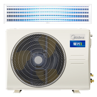 美的中央空调官方店大3匹家用客厅风管机一拖一级能效星光旗舰版