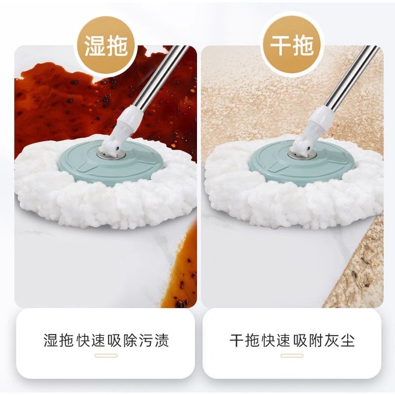 旋转拖把免手洗新款家用甩干懒人拖地神器墩布桶地拖布净脱水