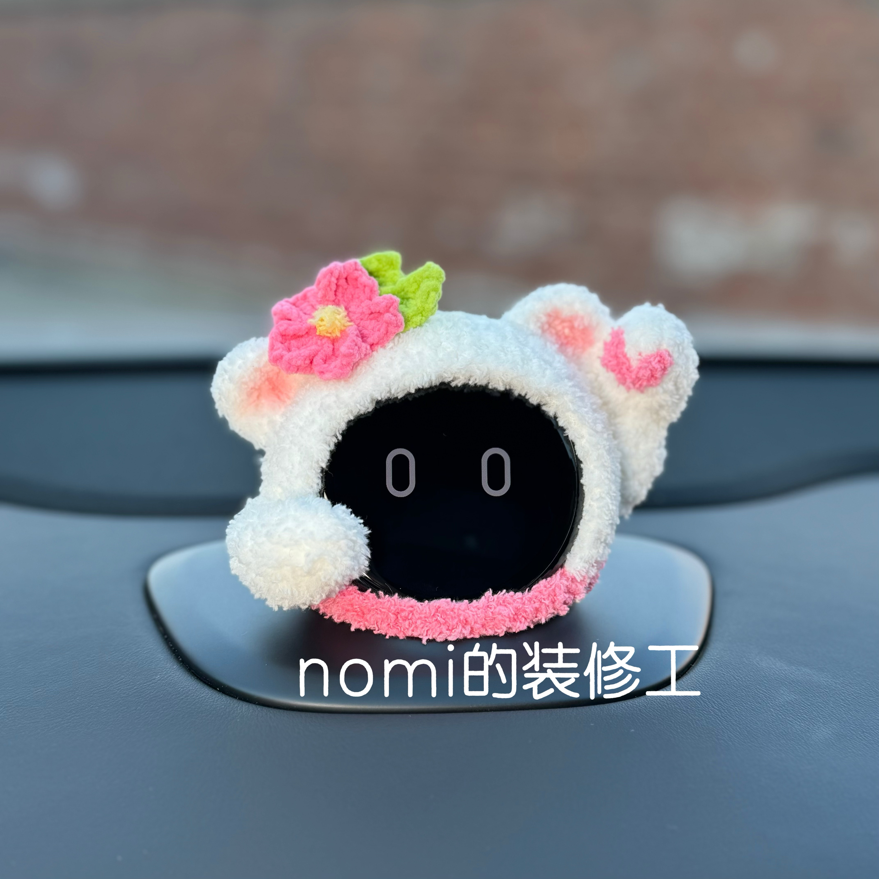 蔚来汽车nomi帽子装饰 纯手工招财猫 问界智界中置音箱小艺装饰