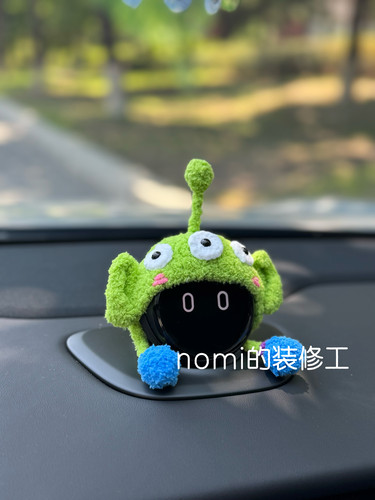 手工制作蔚来汽车nomi帽子装饰帽子三眼仔 问界智界音响帽子