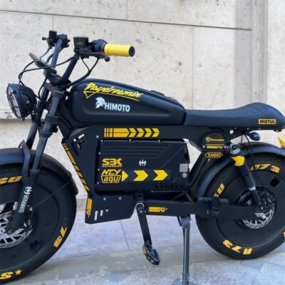 适用Himoto黑武士电动自行车复古赞助商轮胎反光贴纸防水配件拉花