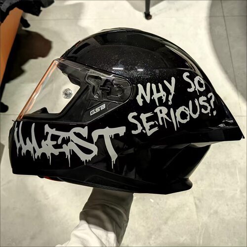 小丑头盔装饰贴纸WHYSOSERIOUS