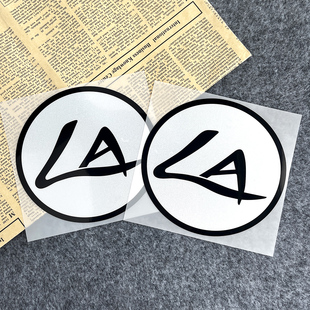 适用于新大洲本田NS125LA车身LA圆标有底色可覆盖防水网红反光贴