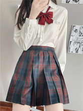 现货长短袖jk制服衬衫日系奶白尖圆领学生秋冬女生毕业正版面试新