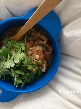 heymankids｜韩国beemymagic儿童圆形双耳泡面碗大人硅胶耐热汤碗