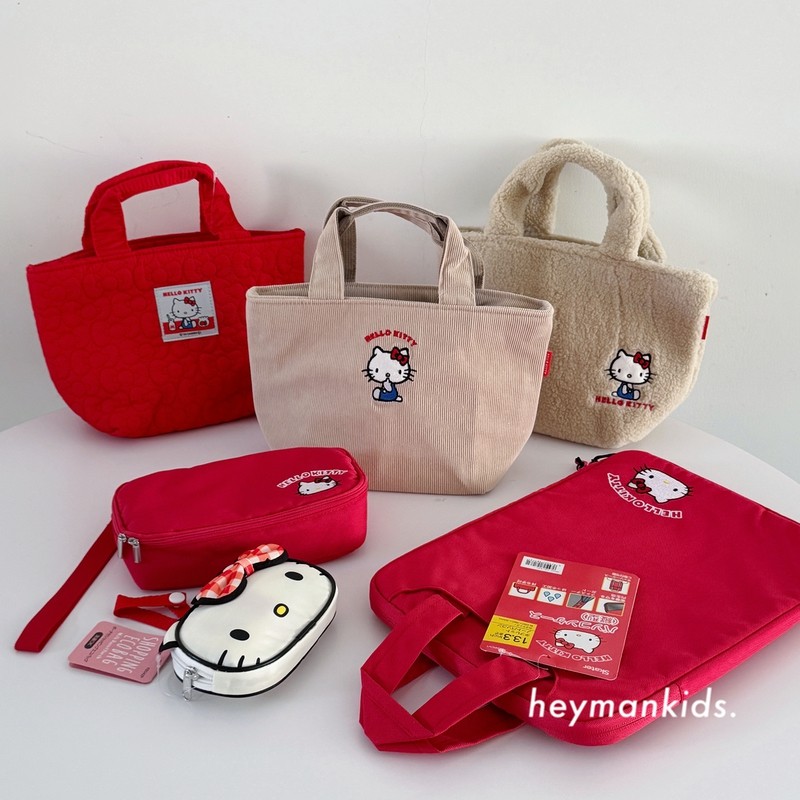 heymankids｜日本hellokitty限定午餐袋电脑包购物袋多功能收纳包,收纳整理,购物袋/环保袋/帆布袋,淘宝优惠券,粉丝福利购,淘宝优惠卷