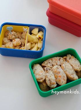 heymankids｜韩国beemymagic耐高温密封硅胶便当盒700ml分格饭盒