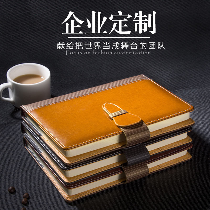 手帐商务办公仿皮拼接记事本子图片