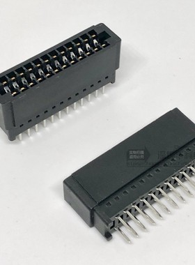 NDK/TAT野口总线脚距2.54mm插槽24P总线座2*12PCB金手指插座无耳