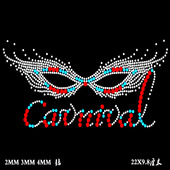 韩A水晶水钻成品烫钻图面具烫钻图案 点亮衣服 烫图 韩烫钻