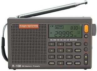 全波段收音机FMSW航空波段高灵敏调频 108便携式 斯华东R 日本代购