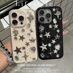 滴胶甜酷星星立体天使十字架适用vivoS30promini手机壳S20 S19 S18 S17软壳S16 S15 S12保护套s10少女s9e防摔