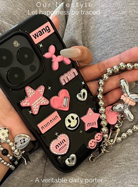 y2k甜酷辣妹立体气球狗适用荣耀400 300pro手机壳荣耀200/100/90/80GT/70se软壳x60i x50 v40防摔V30保护套女