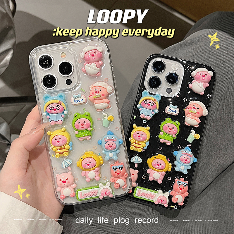 卡通loopy露比海狸适用小米14 13pro手机壳小米12 11ultra滴胶10s青春cc9软壳civi3/2/1s保护套mix4透明壳女8 3C数码配件 手机保护套/壳 原图主图