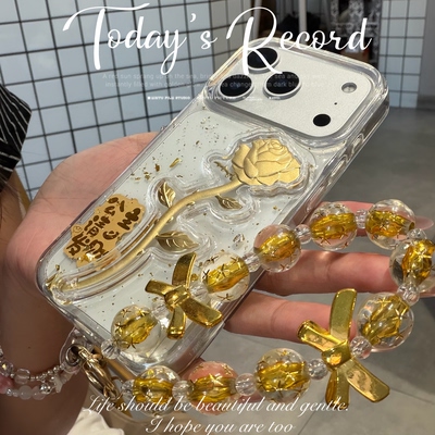 新年金箔公主请发财适用苹果17 16promax手机壳iPhone14新款13软壳12滴胶软壳11全包防摔xs保护套16e女17air