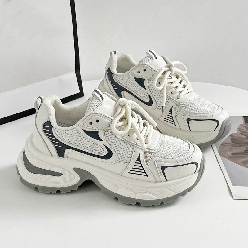 老爹鞋女2026新款春夏季厚底爆款增高小众休闲百搭透气网面运动鞋