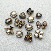 复古巴洛克洞洞鞋 扣沙滩鞋 花鞋 配饰diy鞋 配件 扣云朵泡芙鞋 高质版