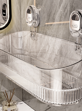 浴室吸盘置物架卫生间免打孔壁挂墙上收纳架子厕所洗漱台各种神器