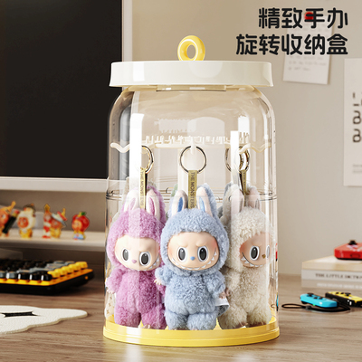 labubu展示盒透明保护展示收纳架