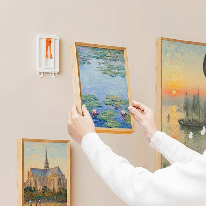 挂画神器免打孔婚纱照相框墙钉强力承重魔力扣无痕胶魔术粘贴挂钩