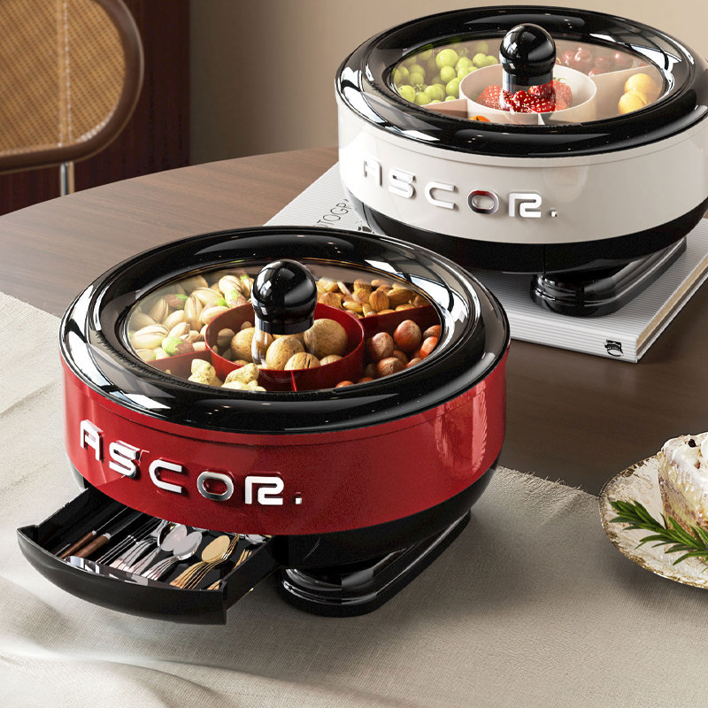 乔迁之喜果盘2026新款家用客厅高颜值茶几糖果干果坚果零食摆放盘