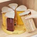 五谷杂粮收纳盒旋转米桶家用2025新款 食品级粮食防潮储存罐密封桶