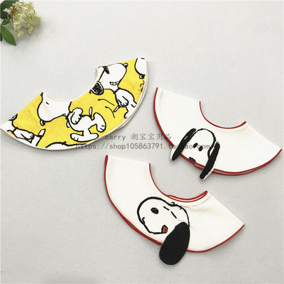 360度围嘴新款日系风格可爱圆形