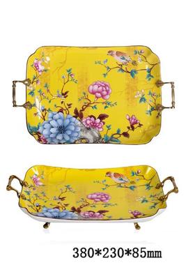 欧式奢华法式复古美式装饰品托盘