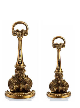 美式奢华纯铜门挡 欧式防撞塞 法式复古典顶门阻防风抵门器门楔子