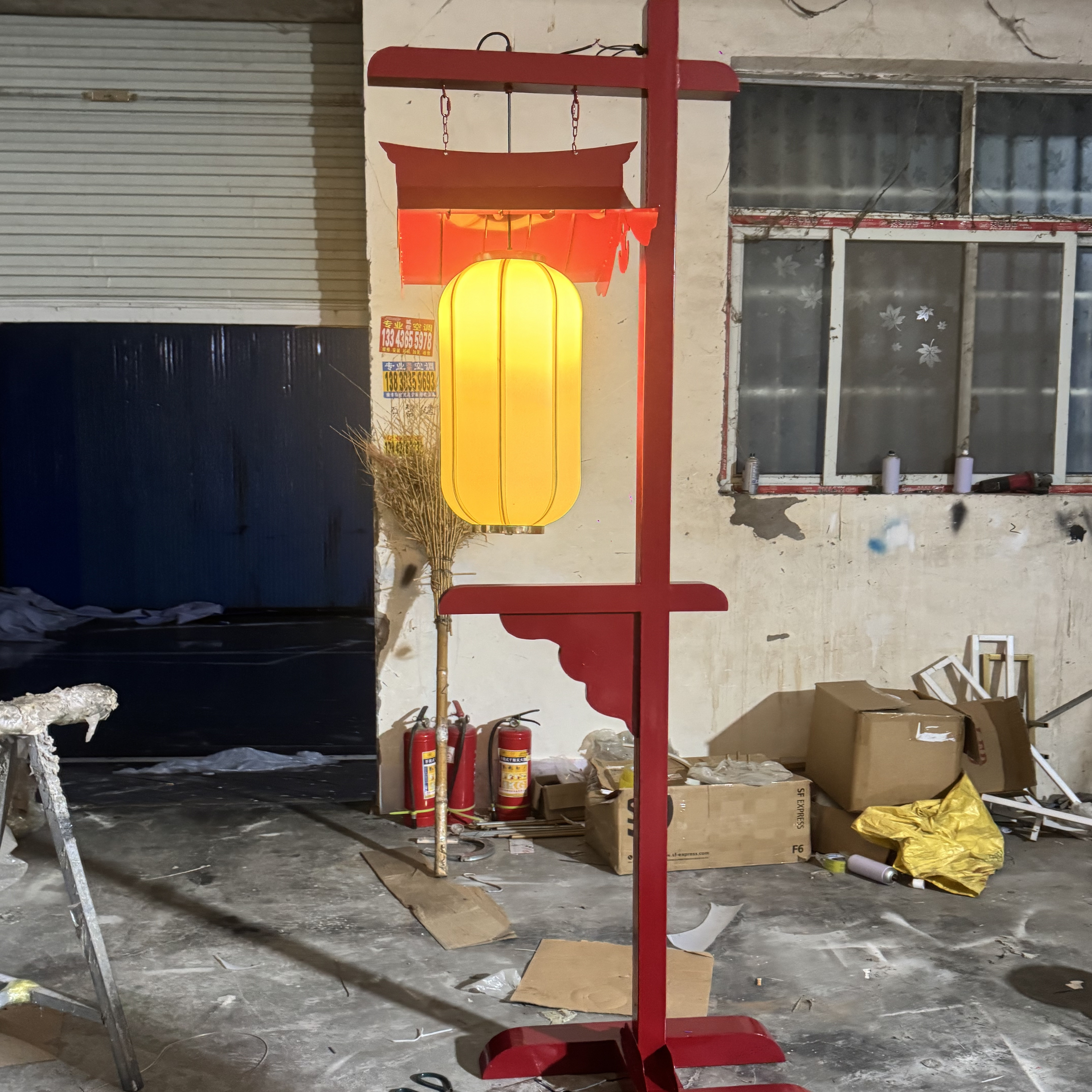 婚庆新款中式道具路引发光摆件