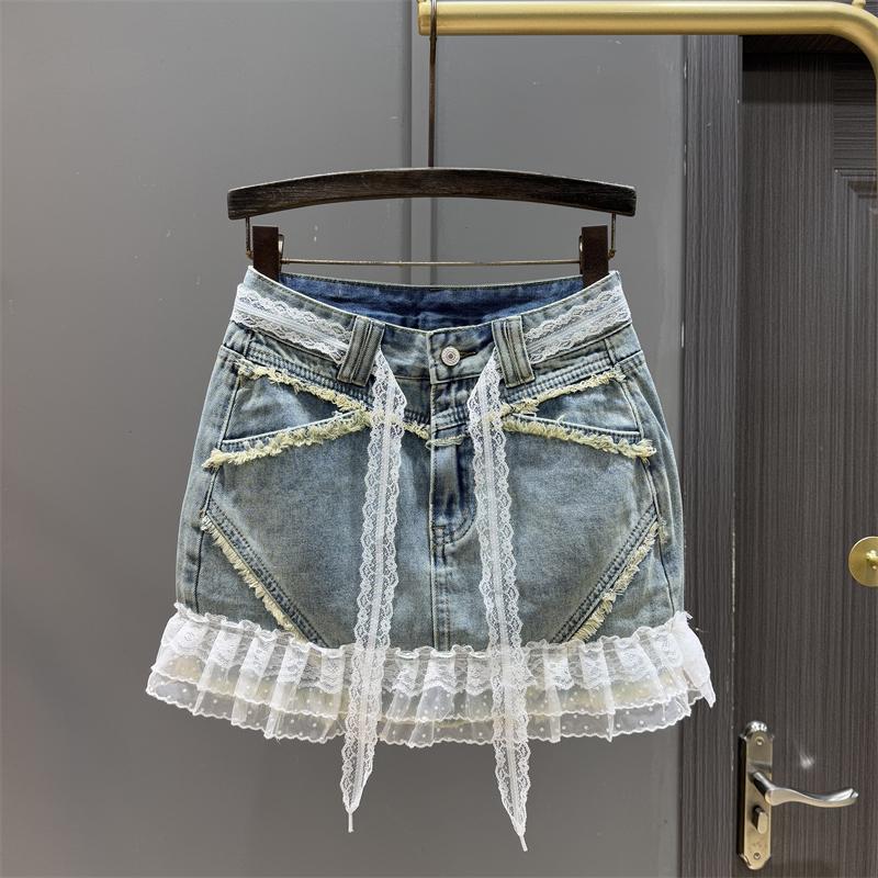高腰显瘦包臀牛仔半身裙短裙女
