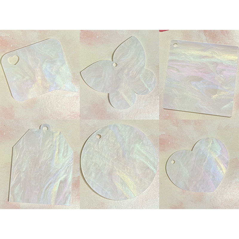 卡大号新款异型七彩流光圆盘挂件