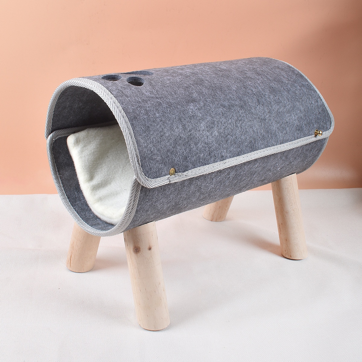 猫窝四季可拆卸洗猫床毛毡猫窝夏季猫咪用品宠物床吊床狗窝狗床