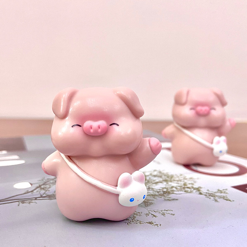 粉色儿童房小猪明装柜门抽屉拉手图片