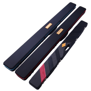 JF台球杆PVC材质杆盒双槽 斯诺克三槽通杆杆盒分体密码锁杆盒杆袋