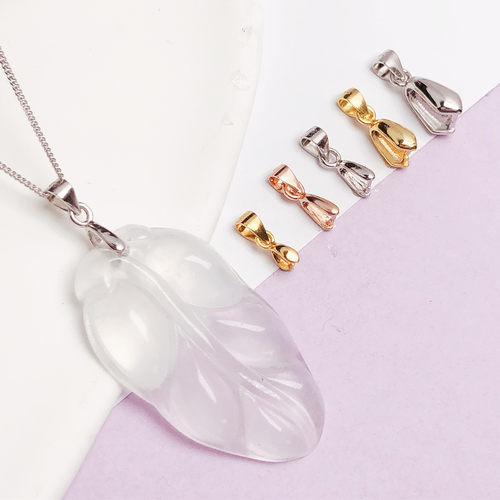 s925纯银项链吊坠扣子瓜子扣卡扣玉坠佛扣头接头简约扣18k金扣子