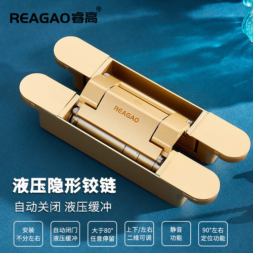 外开隐形门液压十字铰链自闭合页