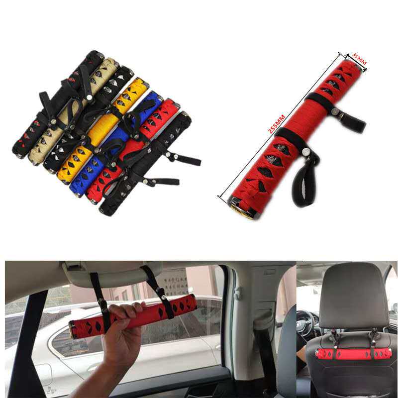 日系新款汽车改装武士车内扶手 赛车顶棚把手 武士手柄 拉手挂饰