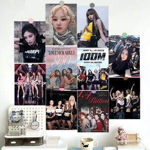 60张blackpink海报贴墙金珍妮朴彩英Lisa金智秀周边房间装饰墙贴