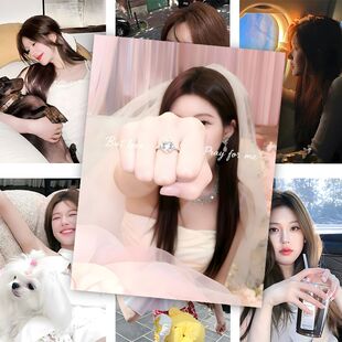 60张赵露思海报Rosy周边高清墙纸贴墙卧室墙上房间装 饰画背景墙贴