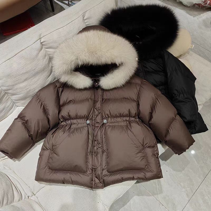 2026新款中大童连帽加厚棉服小童