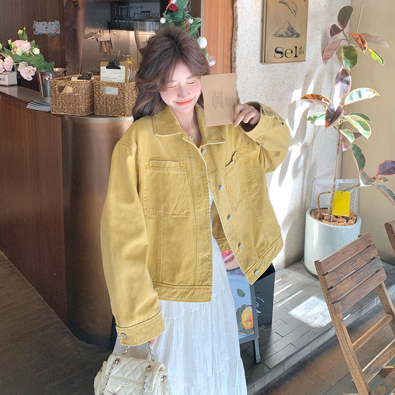 现货宽松短夹克外套297-1108-P145-K208，女装短外套，艾艾淮淮