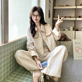 【新款】现货刺绣外套+阔腿裤套装297-1983-P215-K348，女装短外套，艾艾淮淮