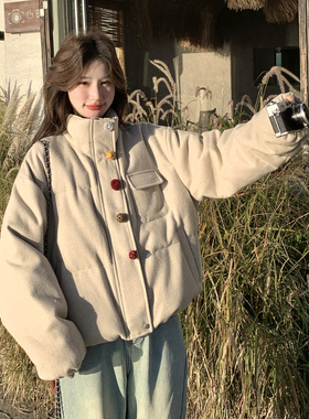 【首发新款】90绒 现货 立领彩虹扣羽绒服外套297-1974-P295-K438