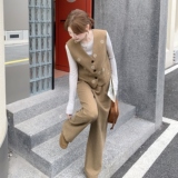 现货马甲+打底+阔腿裤三件套297-1719-P185-K268，女装套装/套裙，艾艾淮淮