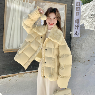 现货 羊羔毛 拼接羽绒服297 P315 90绒 1933 K458 首发新款