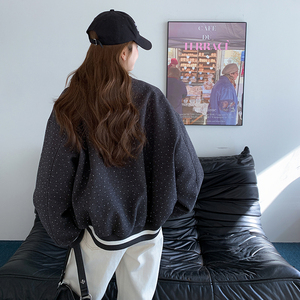现货 灰色 烫钻棒球服外套297-1101-P145-K208图片